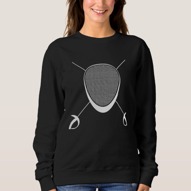 Camiseta Fencing   Mask and Sword for Fencers (Frente)