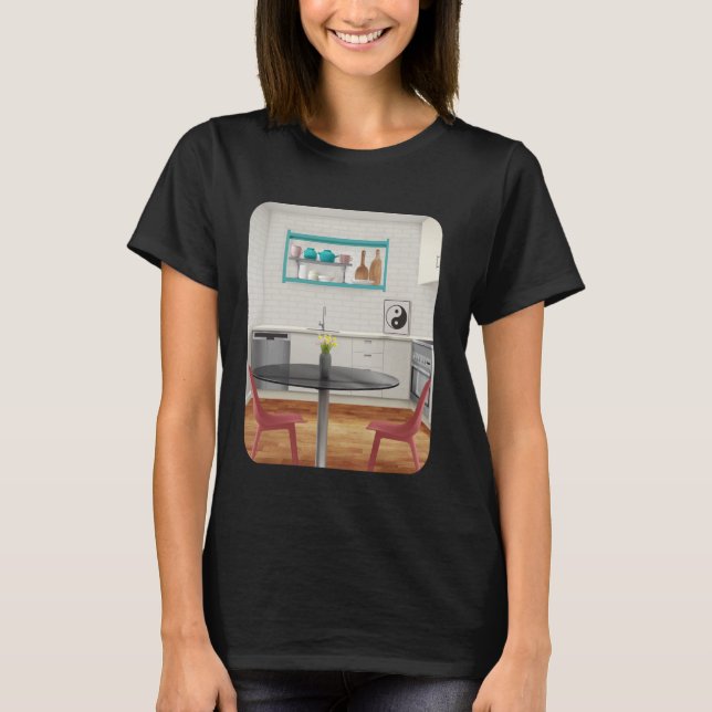Camiseta Feng Shui Kitchen Harmony Yin Yang Chef Cooki (Frente)