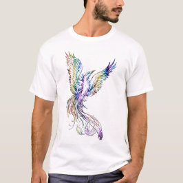 Camiseta Fênix arco-íris um