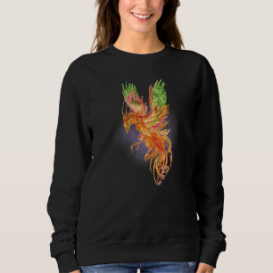 Camiseta Fênix Ascendente Aquarela Fantasia Mítica Mística