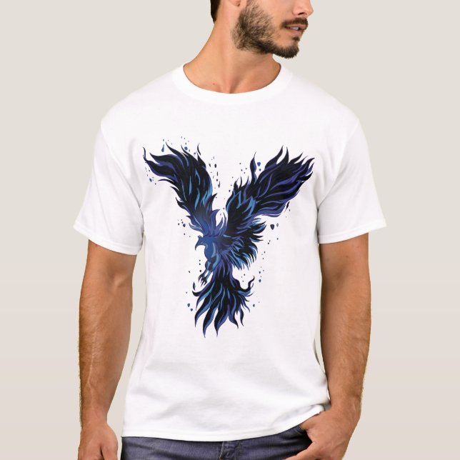 Camiseta Fenix Azul  (Frente)