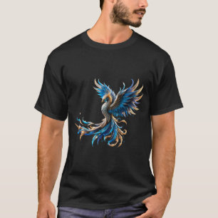 Camiseta Fênix do Amanhecer Safira