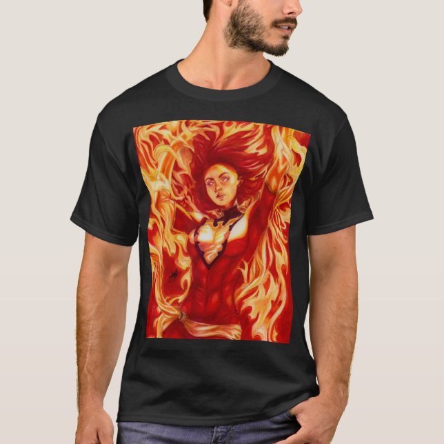 Camiseta Fênix Negra ~ Jean Grey (Frente)