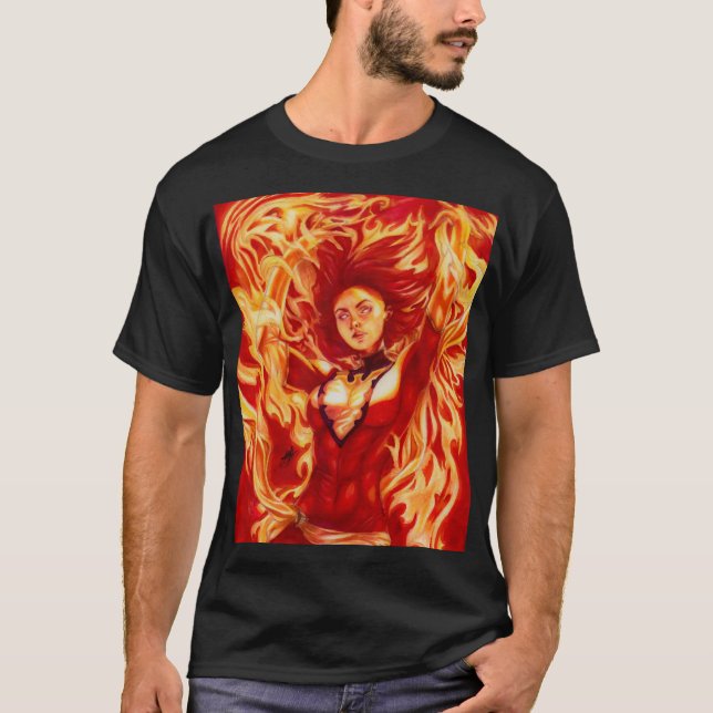 Camiseta Fênix Negra ~ Jean Grey (Frente)