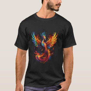 Camiseta Fênix Trabalho de arte Firebird renascer Pássaro M