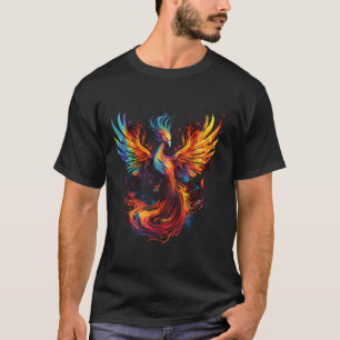 Camiseta Fênix Trabalho de arte Firebird renascer Pássaro M