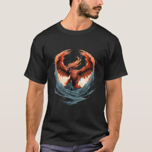 Camiseta Fênix Trabalho de arte Firebird renascer Pássaro M