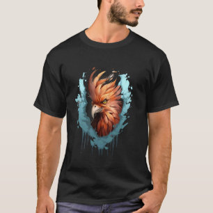 Camiseta Fênix Wall Animal Art Mythic Bird Reborn Rejuv