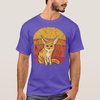 Camiseta Fennec Fo Vintage Retro Ears Animal Fennec Fo Love