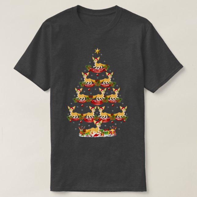 Camiseta Fennec Fo Xmas Tree Lighting Fennec Fo Christmas T (Frente do Design)