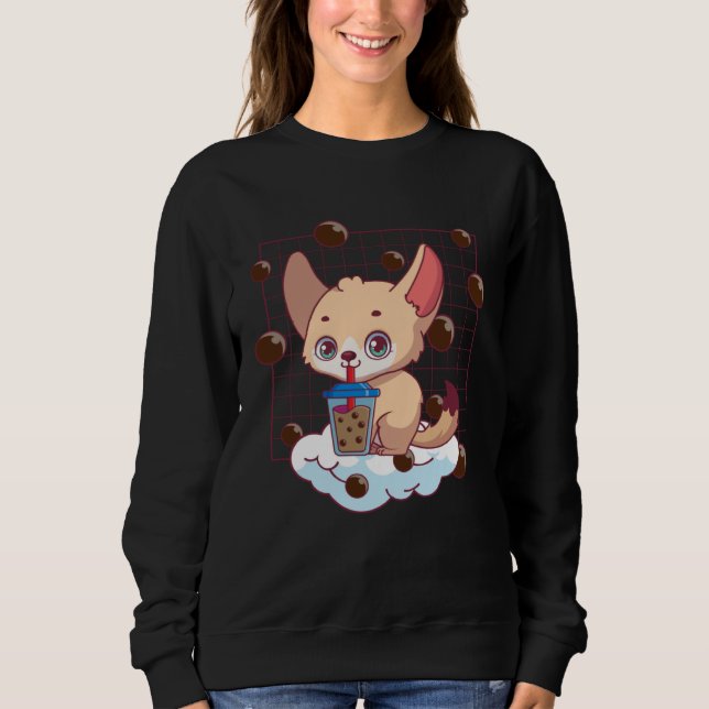 Camiseta Fennec Fox Bubble Tea Fennec Fox  Fennec Foxes (Frente)