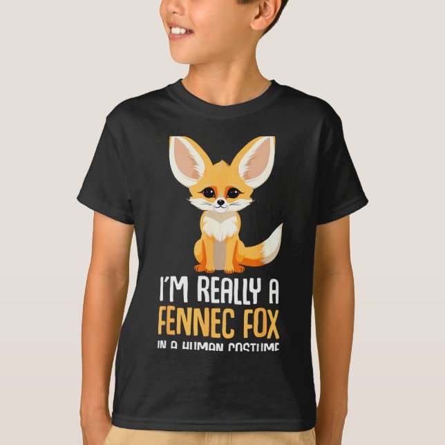 Camiseta Fennec Fox Costume Girls Fox  (Frente)