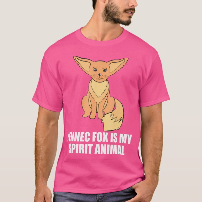 Camiseta Fennec Fox É O Meu Espírito De Raposa Animal (Frente)