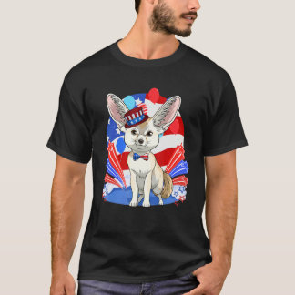 Camiseta Fennec Fox Patriotic Merica 4th of July American F