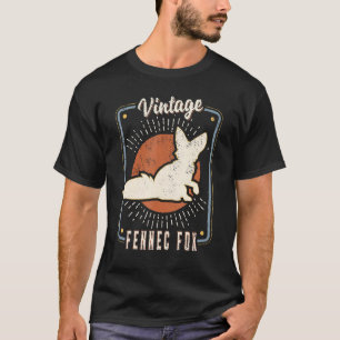 Camiseta Fennec Fox Vintage Retro Classic Animal Love 1