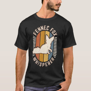 Camiseta Fennec Fox Whisperer Vintage - Retro Animal Clássi