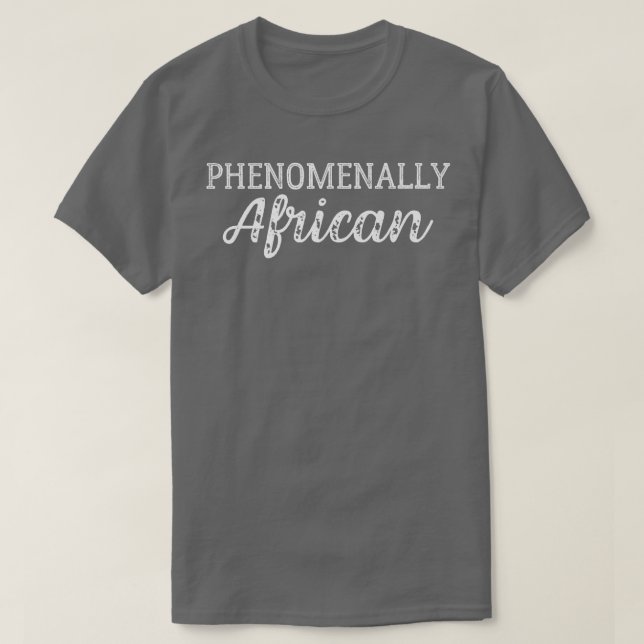 Camiseta Fenomenalmente Africano para Igualdade de Direitos (Frente do Design)