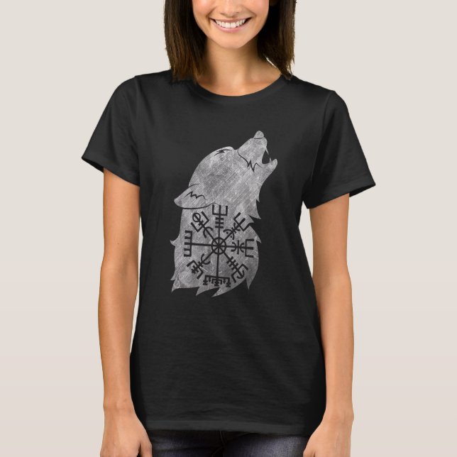 Camiseta Fenrir Fenrir Wolf De Odin Vikings Asgard Valhalla (Frente)