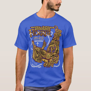Camiseta Fenrir Ragnarok Viking Monster Wolf