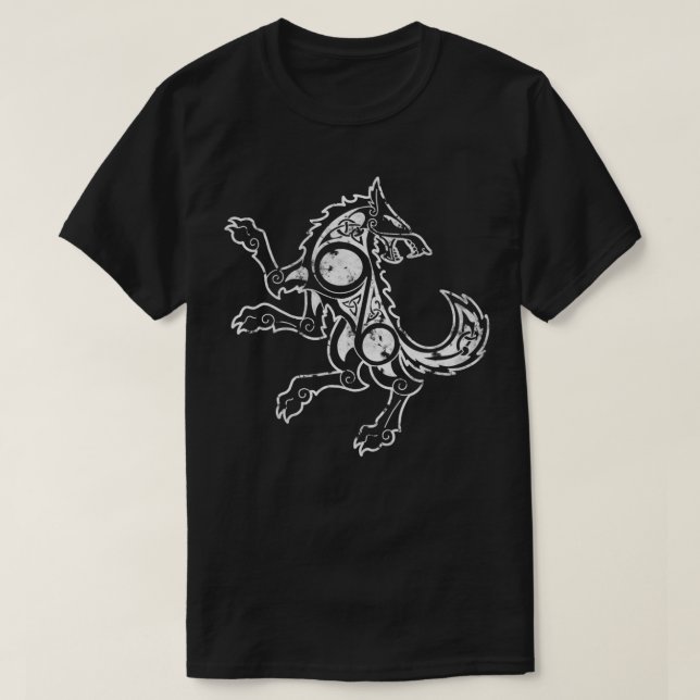 Camiseta Fenrir viking symbol (Frente do Design)