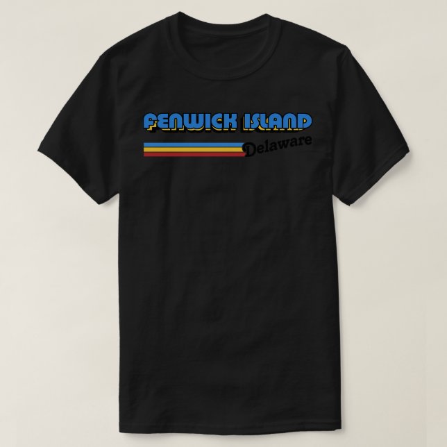 Camiseta Fenwick Island Delaware - Design Estilado (Frente do Design)