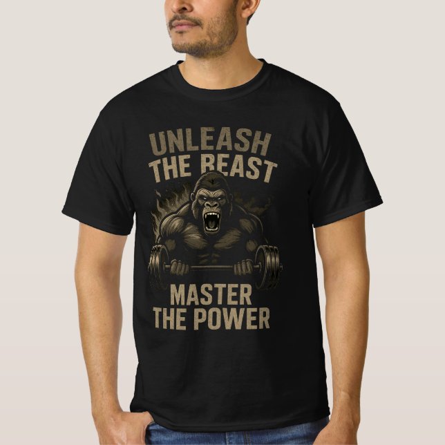 Camiseta Fera do Fisiculturismo – Libere o Poder do Músculo (Frente)