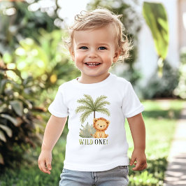 Camiseta Fera Selvagem Safari de Jungle 1º Aniversário 