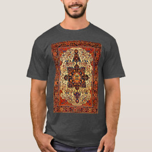 Camiseta Ferahan Sarouk - Impressão de tapete persa antigo