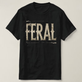 Camiseta FERAL - Declaração Minimalista para Almas