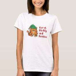 Camiseta Feral, Fluffy, and Festive
