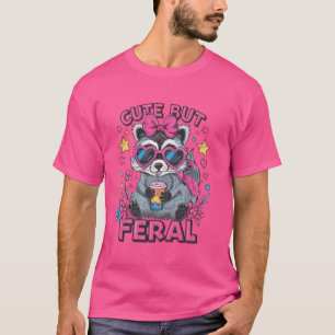 Camiseta Feral Girl Summer Engraçado Memória, Bonita Mas Fe
