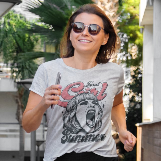Camiseta Feral Girl verão (Criador carregado)
