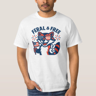 Camiseta Feral & Livre | Engraçado 4 de julho