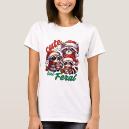 Camiseta Feral Raccoon no Natal