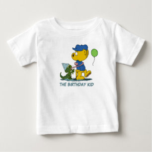 Camiseta Ferald e o bebê Lizard Birthday Kid