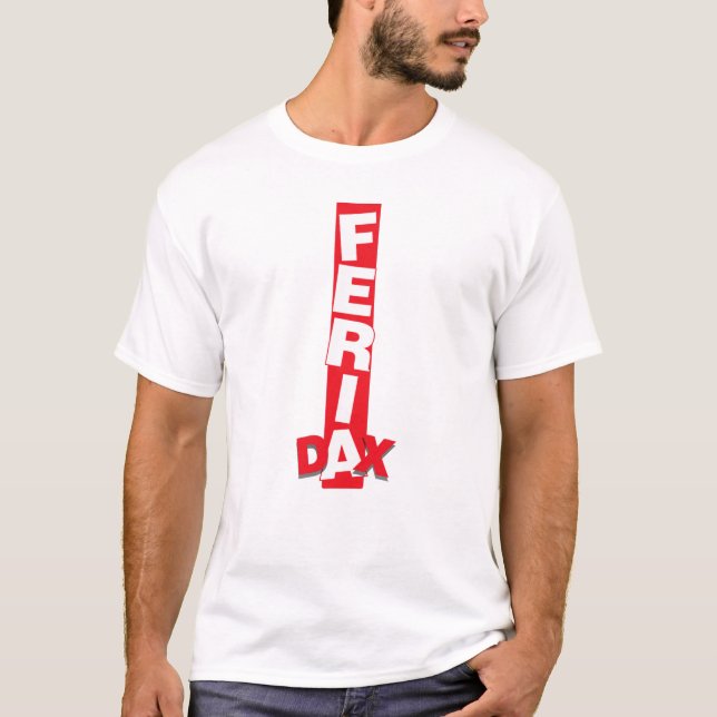 Camiseta Feria Dax bande rouge & blanc (Frente)