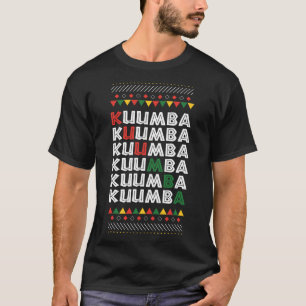 Camiseta Feriado Africano Americano Princípio de Kuumba Kwa