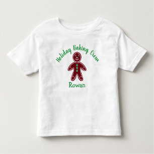 Camiseta Feriado Baking Crew Gingerbird Cookie Natal