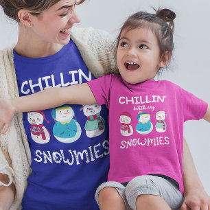 Camiseta Feriado Bonito" com o meu Feriado de Natal Snowmie