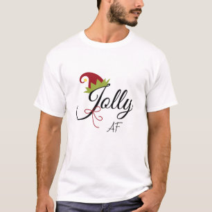 Camiseta Feriado bonito do Natal do chapéu alegre do duend