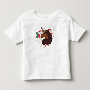 Camiseta Feriado Cardíaco do Carneiro Afro Unicorn Candy