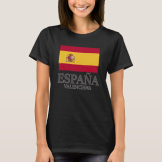 Camiseta Feriado da espanha da Bandeira Valenciana na Europ