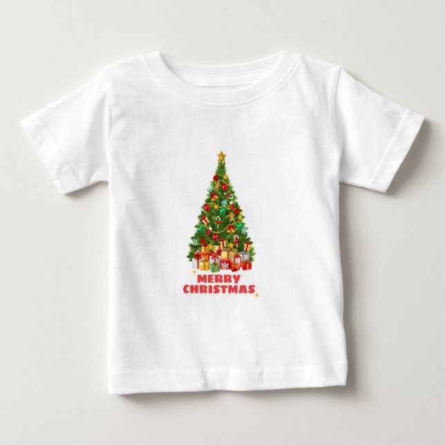 Camiseta Feriado Da Família De Feliz E Natal Brilhante (Frente)