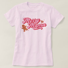 Camiseta Feriado da Feliz de Biscoito Gingercake Mama