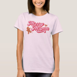 Camiseta Feriado da Feliz de Biscoito Gingercake Mama