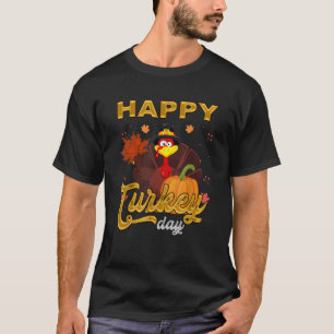 Camiseta Feriado de Ação de Graças Presente Feliz Turco Fel