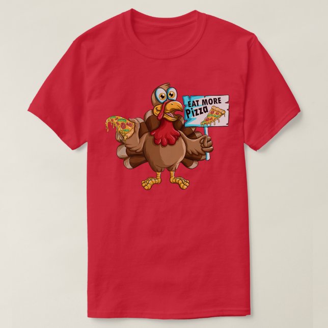 Camiseta Feriado de Ação de Graças Turquia Comida Rápida Co (Frente do Design)