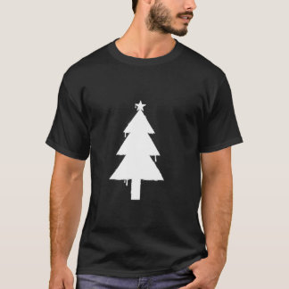 Camiseta Feriado de Árvore de Natal Grunge para a Festa de 