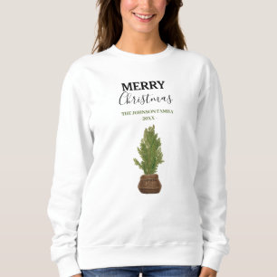 Camiseta Feriado de Árvore de Natal Russo Moderno