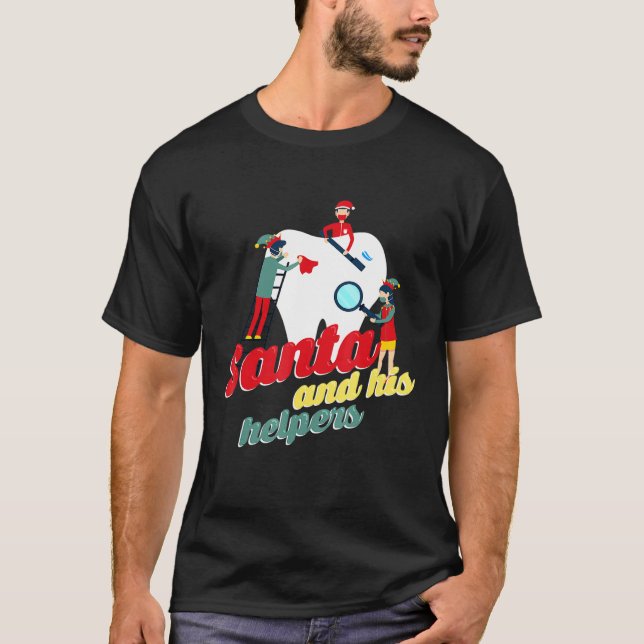 Camiseta Feriado de Assistentes dentários de Natal (Frente)